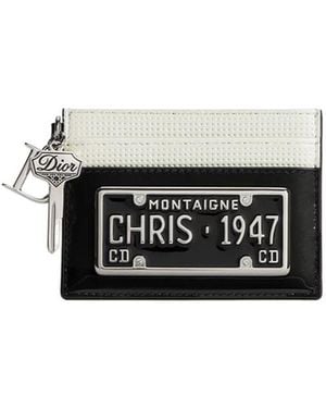 Dior Saddle Freesia Card Holder - Black