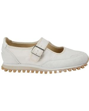 Comme des Garçons Leather Trainers - Grey