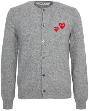 Comme des Garçons Doublewappen Cardigan - Grey