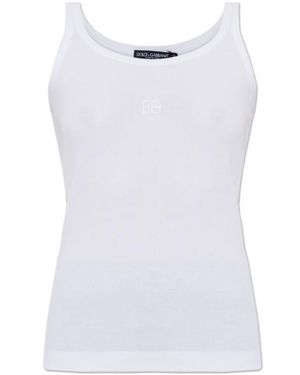 Dolce & Gabbana Sleeveless Top - White