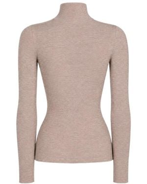 Max Mara Cavallo Turtleneck Ribbed Sweater - Pink