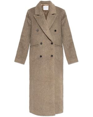 Samsøe & Samsøe Sajilla Double-Breasted Coat - Natural