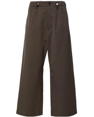 Nanushka Drawstring Straight-Leg Pants - Gray