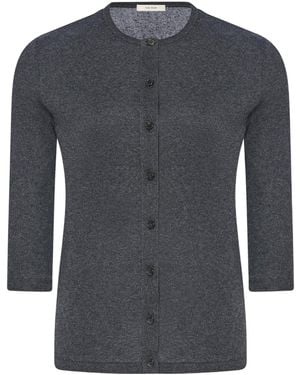 The Row Crewneck Cardigan - Blue