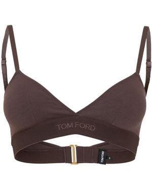 Tom Ford Logo Modal Signature Bra - Purple
