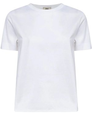Herno Contrast-Panel T-Shirt - White