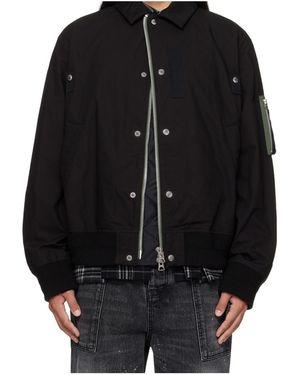 Sacai Long-Sleeved Bomber Jacket - Multicolour