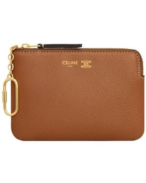 Celine Zip Wallet - Brown
