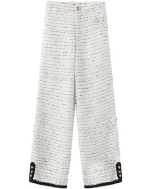 Marissa Chiara Button Casual Pants - White