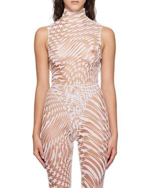 Mugler Star Pattern Jumpsuit - Pink