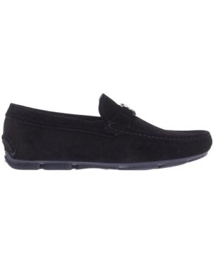 Giorgio Armani Buckle Business Casual Shoes - Black