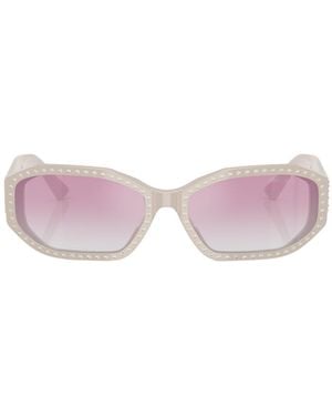 Jimmy Choo Eyewear Oval Frame Sunglasses - Pink