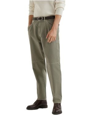 Brunello Cucinelli Pleated Pocket Trousers - Green