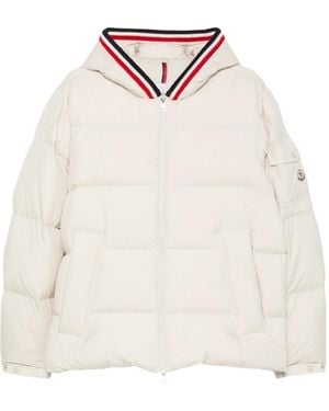Moncler Hooded Quilted Jacket - White