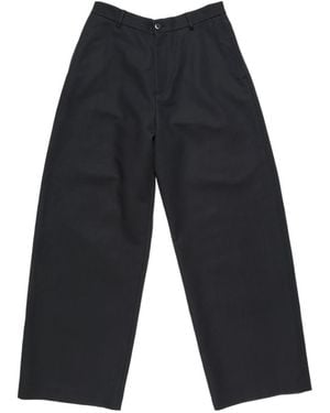 Acne Studios Wide-Leg Silk Trousers - Blue