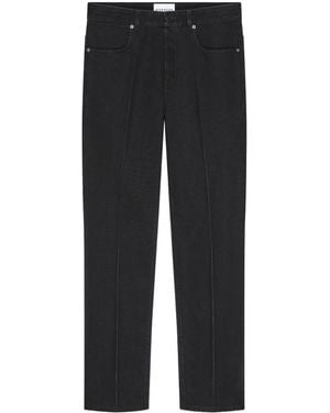 Givenchy Straight Fit Jeans With Crease Effect - Black