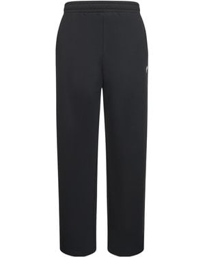 Marine Serre Logo Stretch Sweatpants - Black