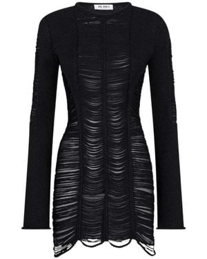 The Attico Long-Sleeved Dress - Black