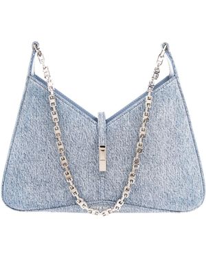 Givenchy Cut-Out Zipped Small Shoulder Bag - Blue