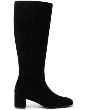 Stuart Weitzman Zipper Boots - Black