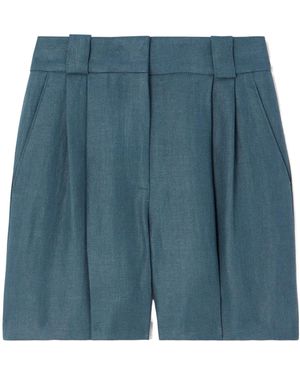 Blazé Milano Pleated Shorts - Blue