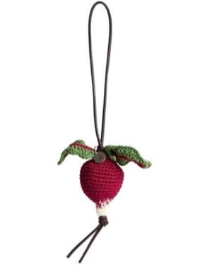 JW Anderson Crocheted-Radish Charm - White