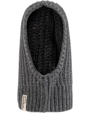 A.P.C. Ribbed Hat - Black