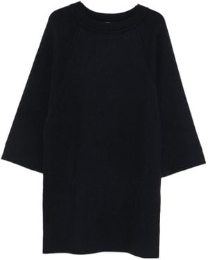Max Mara Viscose And Wool Yarn Dress - Black