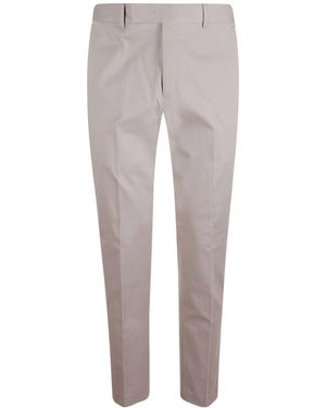 Pt Pantaloni Pt Torino Rebel Flat Front Trousers - Grey