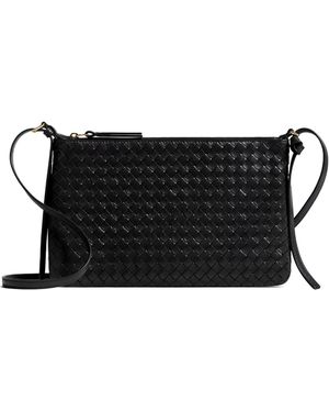 Bottega Veneta Intrecciato Piccolo Medium Pouch - Black