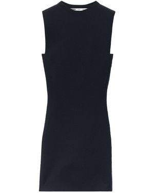 Alexander Wang Rib-Knit Mini Dress - Blue