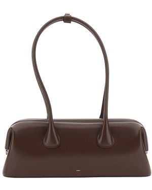 OSOI Boat Wide Clasp Fastened Shoulder Bag - Brown