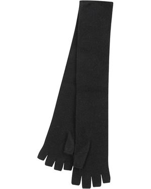 Drumohr Long Fingerless Gloves - Black
