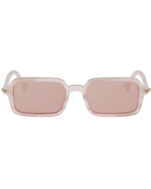 Fendi Eyewear Selleria Rectangle Frame Sunglasses - Pink