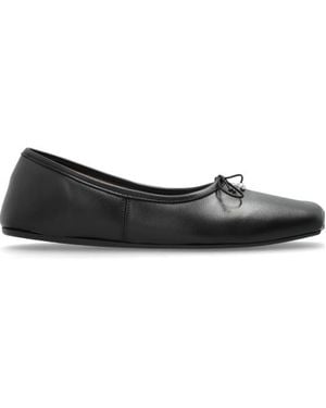Vivienne Westwood Brigitte Orb-Plaque Ballerina Shoes - Black