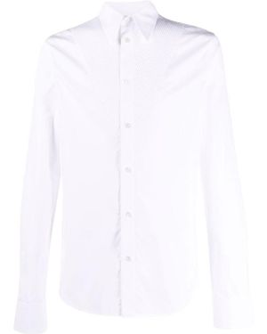 Bottega Veneta Pleated-Bib Cotton Shirt - White