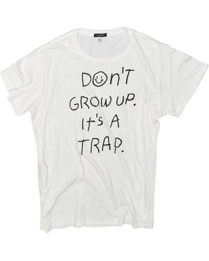 R13 Don'T Grow Up Printed T-Shirt - White