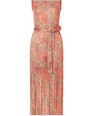 Etro Printed Midi Dress - Pink