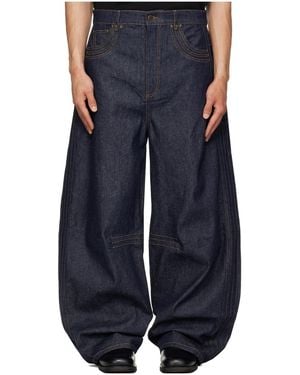 Egonlab Overscaled Belt Loop Jeans - Blue