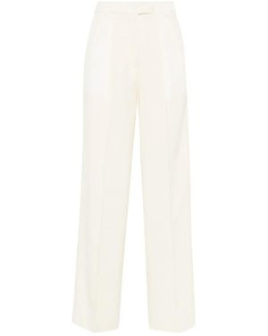 Officine Generale Nastia High-Waist Palazzo Trousers - White