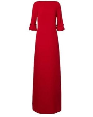 Safiyaa Danica Crêpe Gown - Red