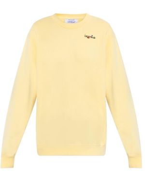 Off-White c/o Virgil Abloh Long-Sleeved Sweatshirt - Yellow