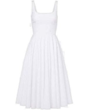 Emilia Wickstead Nikush Cotton Midi Dress - White