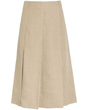 Tod's Minimalist Versatile Solid Color Skirt - Natural