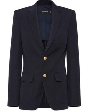 DSquared² Single-Breasted Blazer - Blue