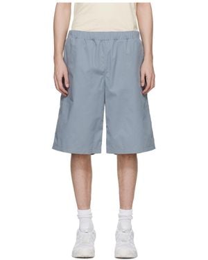 Rier Elasticated Cotton Bermuda Shorts - Blue