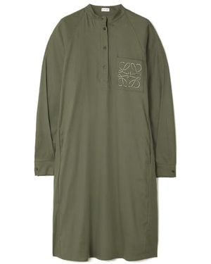 Loewe Anagram Tunic Dress - Green
