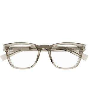 Saint Laurent Eyewear Square Frame Glasses - Metallic