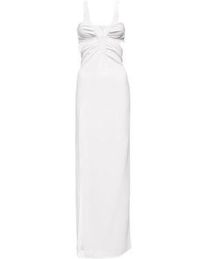 Nensi Dojaka Openwork Crepe Dress - White