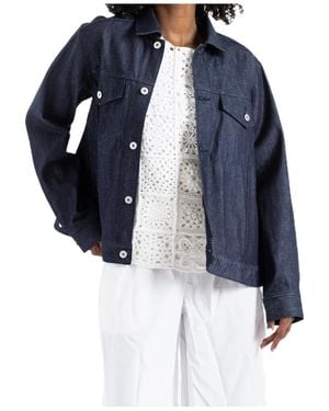 Comme des Garçons A-Line Denim Jacket - Blue